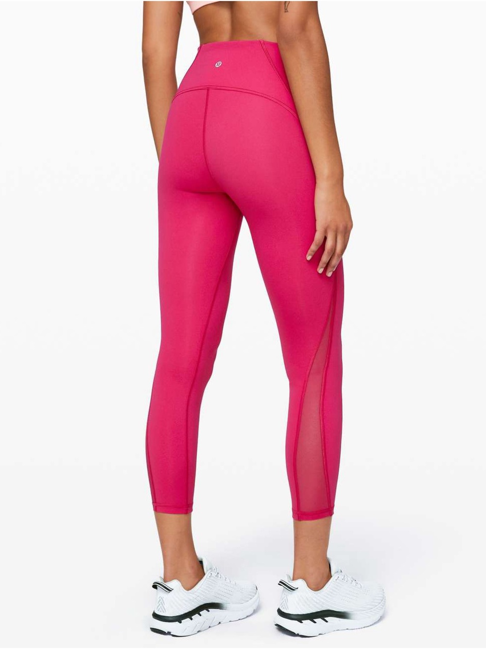 Lululemon Train Times 25’ High-Waist Pink Leggings with Mesh Detailing